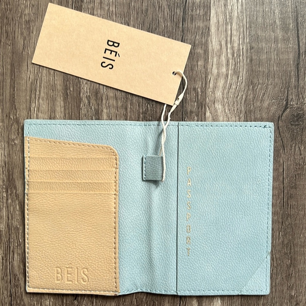 New!Beis Light Blue Travel Passport holder - Picture 2 of 3